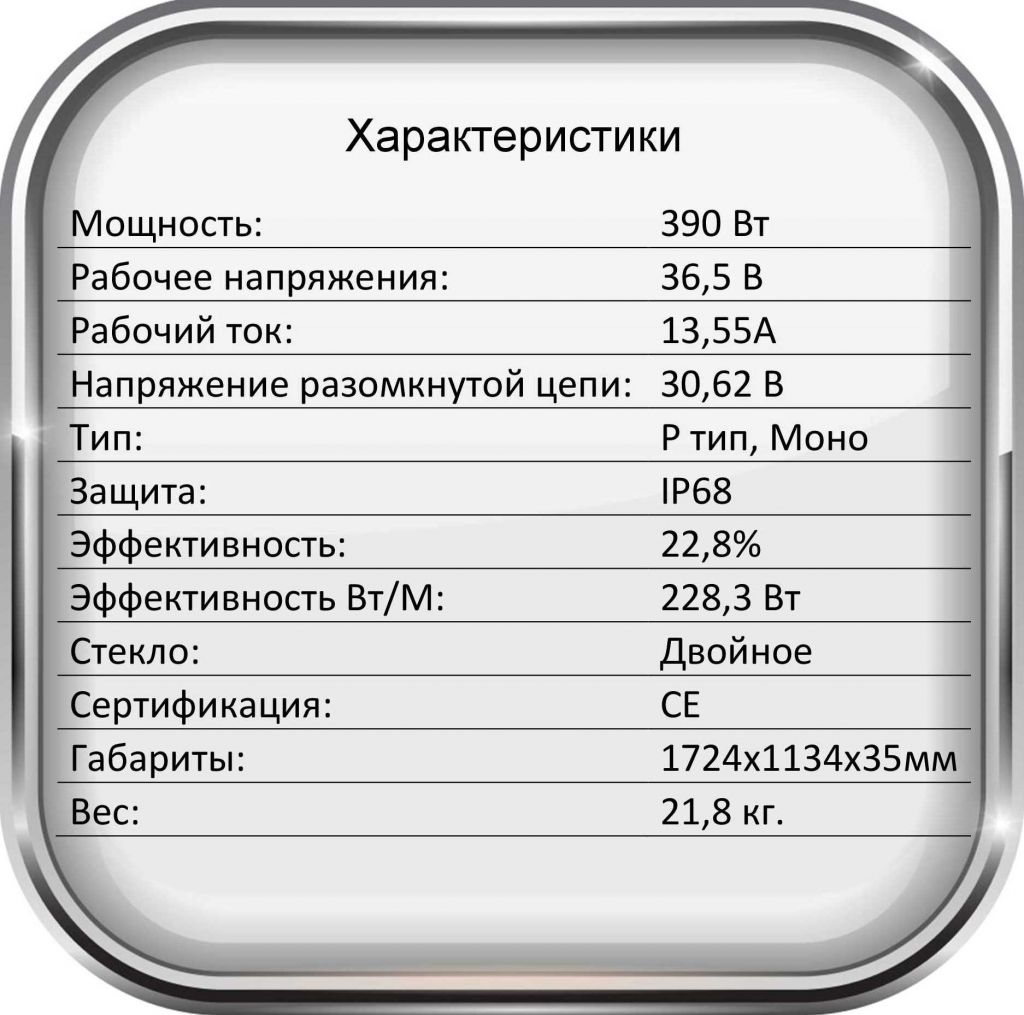 Солнечная панель монокристалл 1724х1134х35 мм 390W Black Таблица.jpg